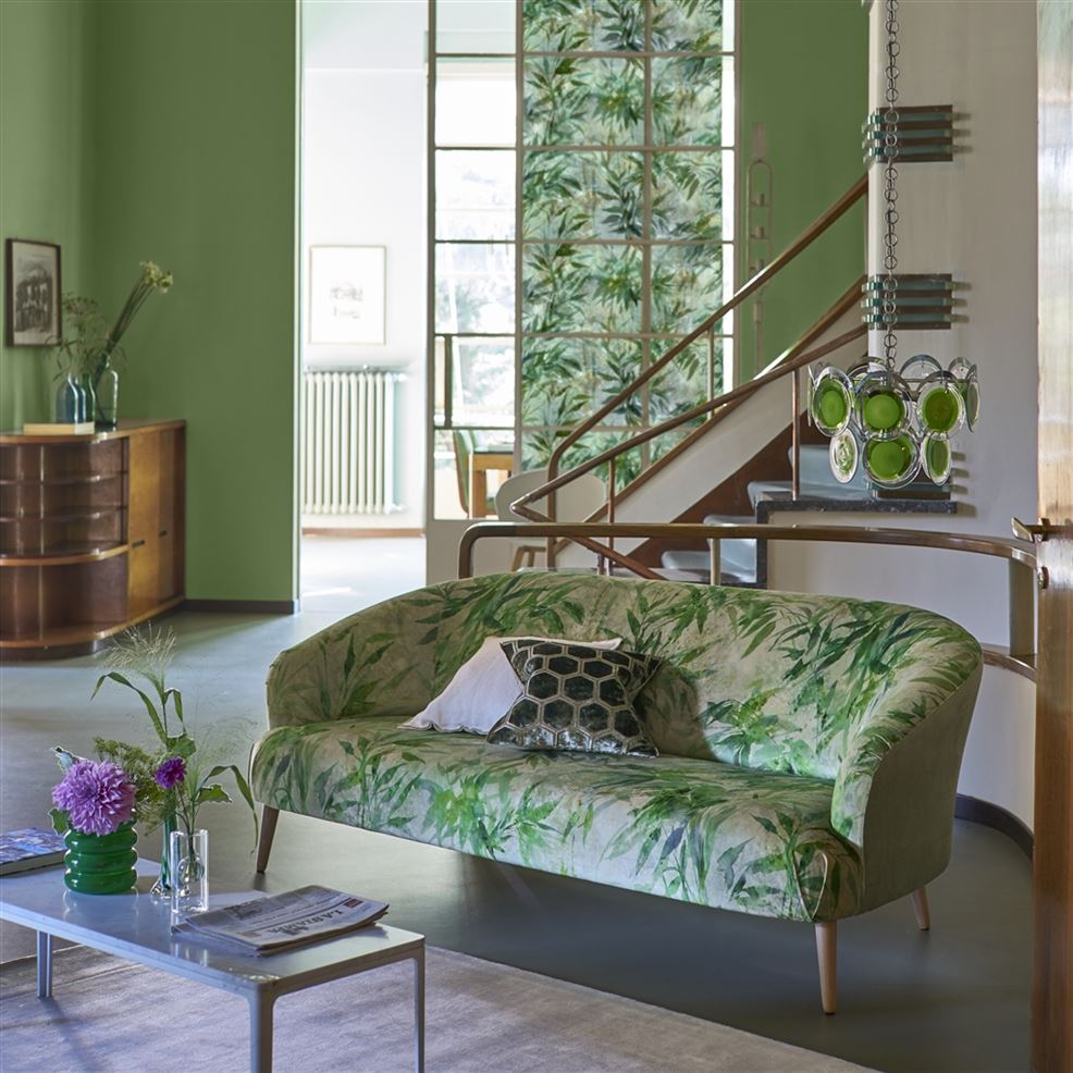 Designers Guild Jardin Chinois Jade meubelstof en gordijnstof