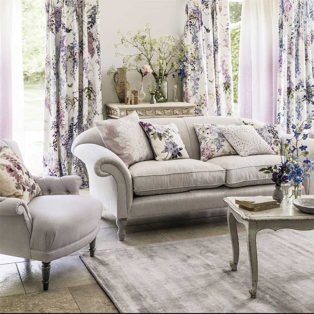 Sanderson Collection Waterperry, fabric Wisteria Falls