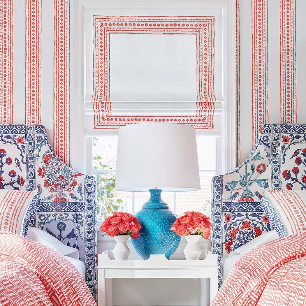 Thibaut, fabric and wallpaper New Haven Stripe