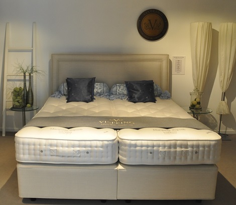VISPRING bed met matras sublime en hoofdbord helios